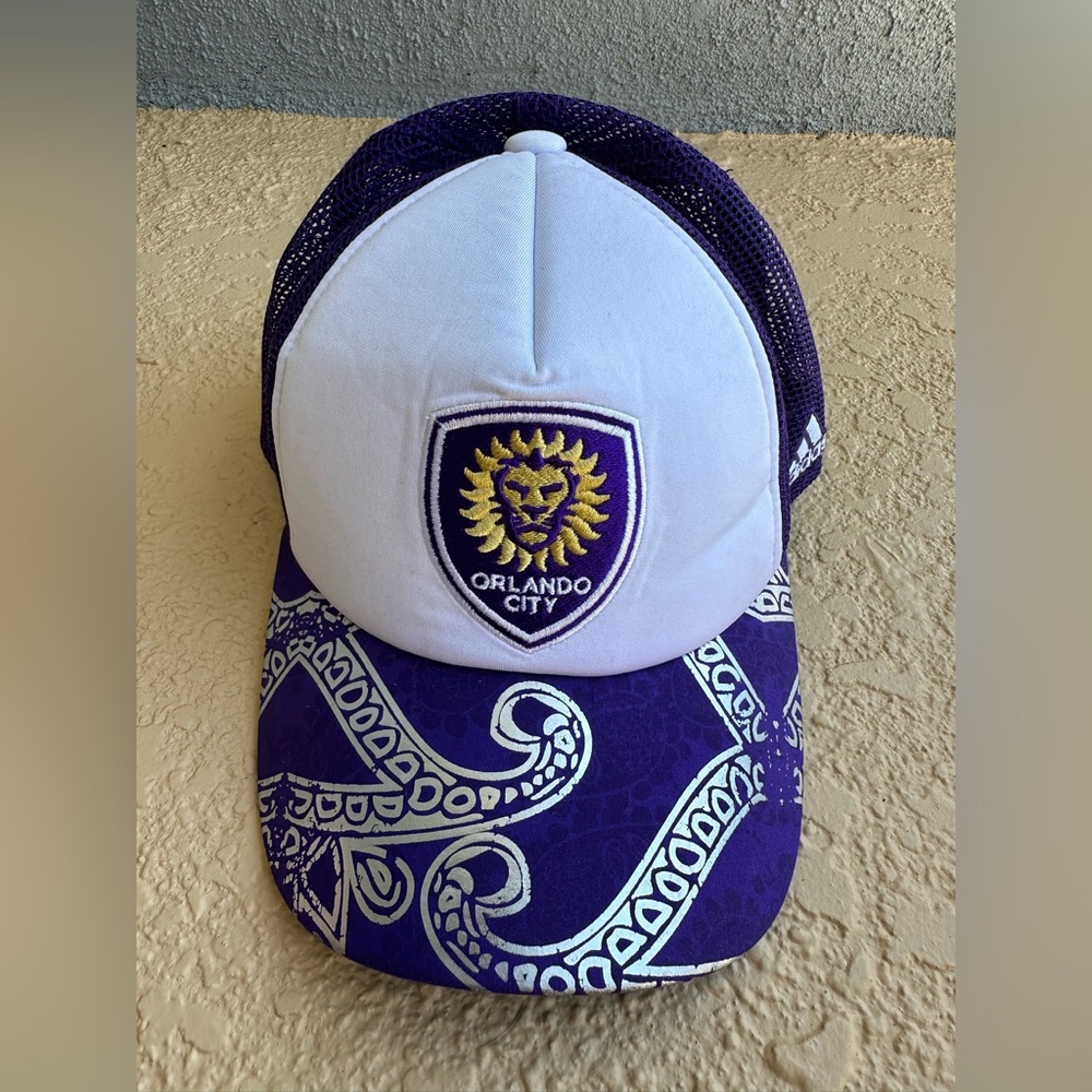 Orlando City SC MLS adidas Hat Ball Cap Adjustable SnapBack OS NWOT